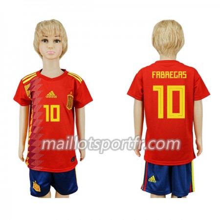 Maillot de Foot Espagne Fabregas 10 Enfant Domicile Coupe du monde 2018 Maillot de Foot Espagne Fabregas 10 Enfant Domicile Coupe du monde 2018